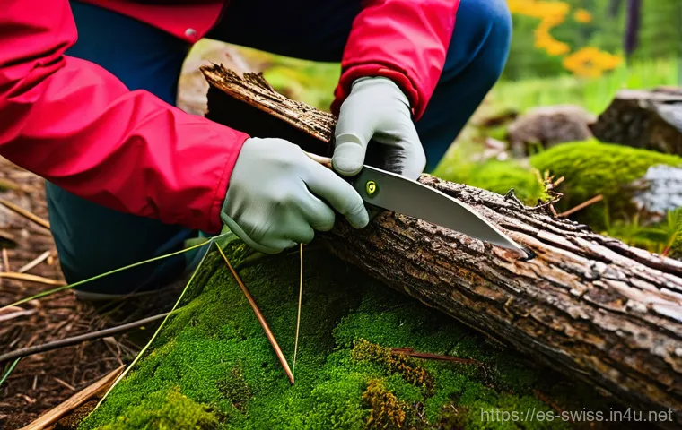 스위스 나이프 종류 및 활용법 - **Prompt:** "A highly detailed, macro shot showcasing the intricate engineering and array of shiny, ...