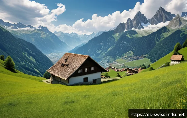 스위스 연방의 탄생과 발전 - A detailed medieval Alpine scene depicting the first pact of survival among the three Swiss cantons ...